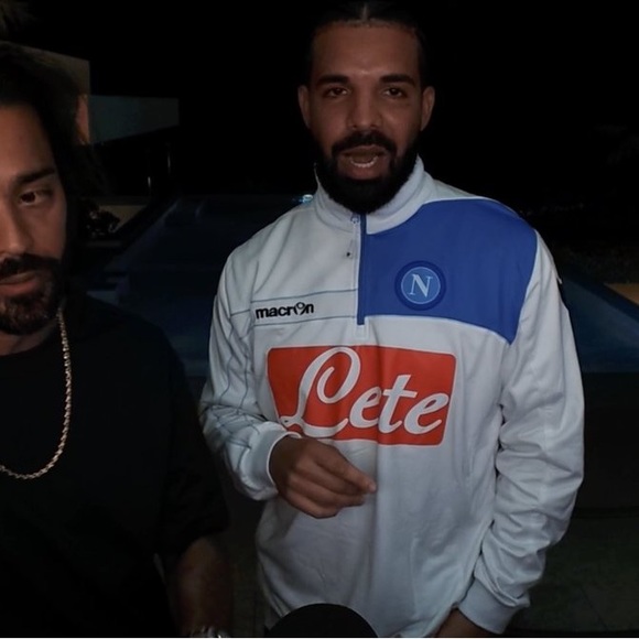 MENS SSC NAPOLI  AZZURRI TRAINING TOP JUMPER SOCCER FOOTBALL SHIRT JERSEY SIZE M - Picture 3 of 8